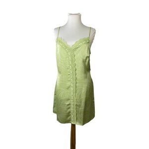 BP Nordstrom Green Satin Slip Dress M NWT ⭐️